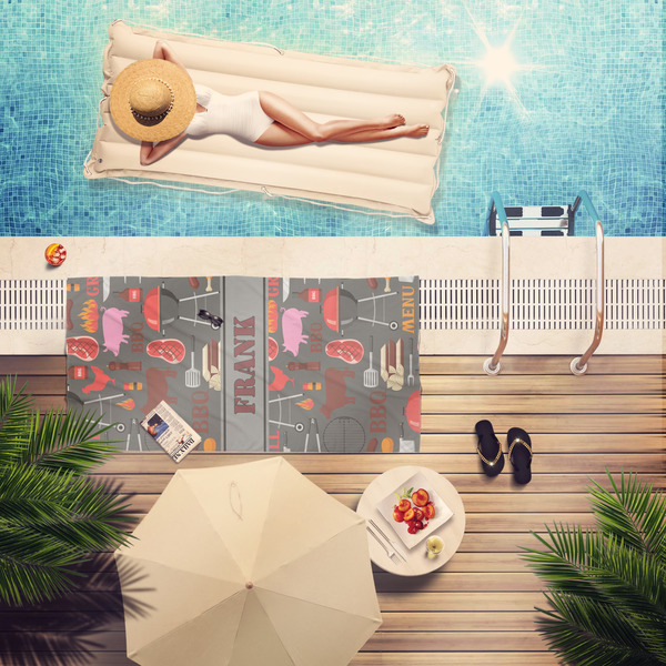 Barbeque Pool Towel Lifestyle