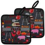 Barbeque Pot Holders - Set of 2 w/ Name or Text