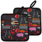 Barbeque Pot Holders - Set of 2 w/ Name or Text