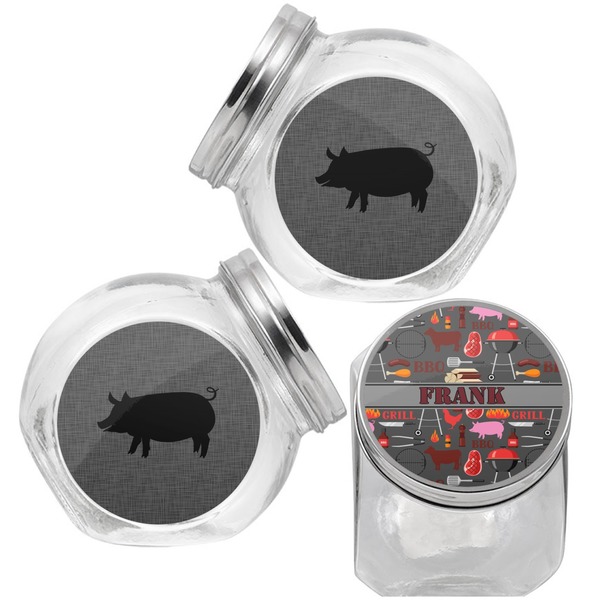 Barbeque Puppy Treat Jar - Top Left Right