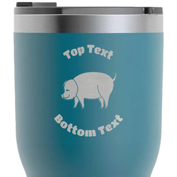 Barbeque RTIC Tumbler - Dark Teal - Laser Engraved - Double-Sided (Personalized)