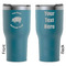 Barbeque RTIC Tumbler - Dark Teal - Double Sided - Front & Back