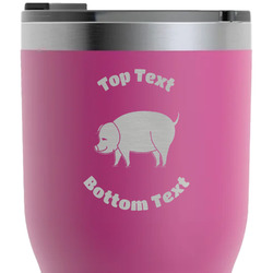 Barbeque RTIC Tumbler - Magenta - Laser Engraved - Double-Sided (Personalized)