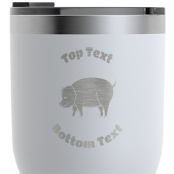 Barbeque RTIC Tumbler - White - Engraved Front & Back (Personalized)