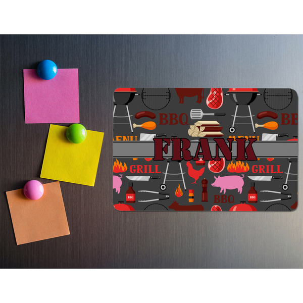 Barbeque Rectangular Fridge Magnet - LIFESTYLE