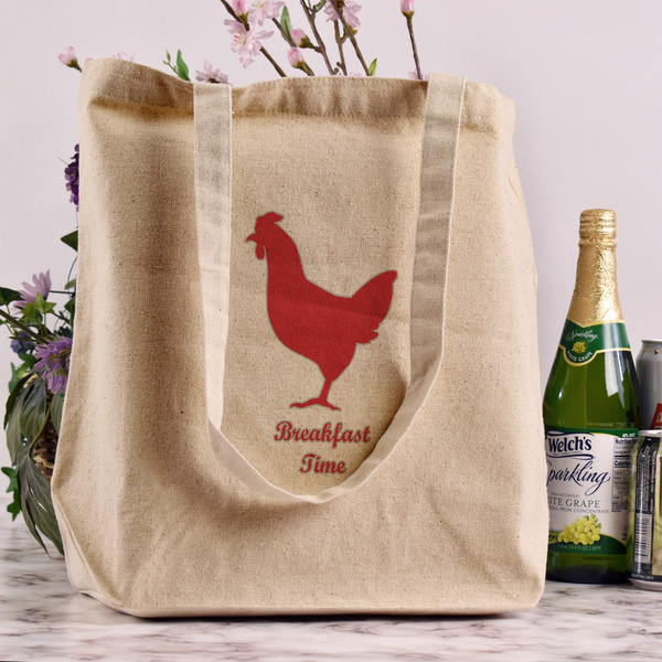 Barbeque Reusable Cotton Grocery Bag - In Context