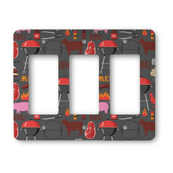 Barbeque Rocker Style Light Switch Cover - Three Switch
