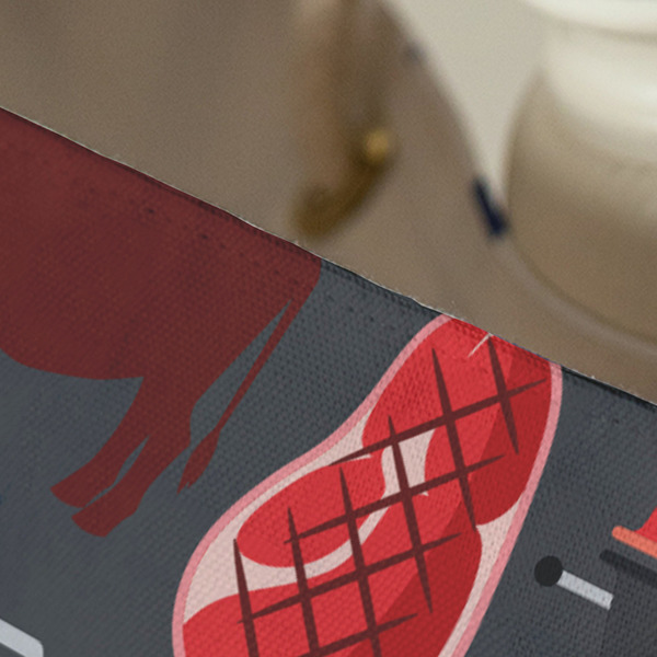 Barbeque Large Rope Tote - Close Up View