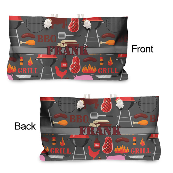 Barbeque Large Rope Tote - From & Back View