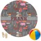 Barbeque Round Beach Towel (Personalized)
