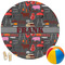 Barbeque Round Beach Towel (Personalized)