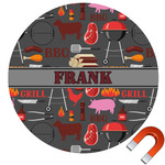 Barbeque Round Car Magnet - 10" (Personalized)