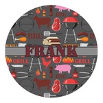Barbeque Round Decal - XLarge (Personalized)