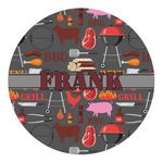 Barbeque Round Decal - Large (Personalized)