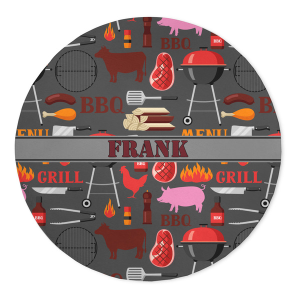 Custom Barbeque 5' Round Indoor Area Rug (Personalized)