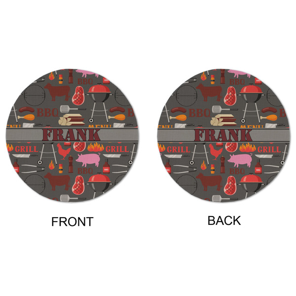 Barbeque Round Linen Placemats - APPROVAL (double sided)