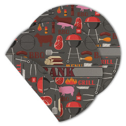 Barbeque Round Linen Placemat - Double Sided - Set of 4 (Personalized)