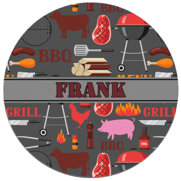 Barbeque Round Mousepad - APPROVAL