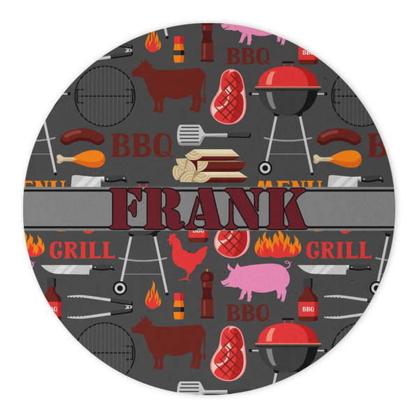 Barbeque Round Paper Coaster - Approval