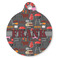 Barbeque Round Pet ID Tag - Large - Front