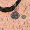 Barbeque Round Pet ID Tag - Small - In Context