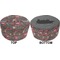 Barbeque Round Pouf Ottoman (Top and Bottom)