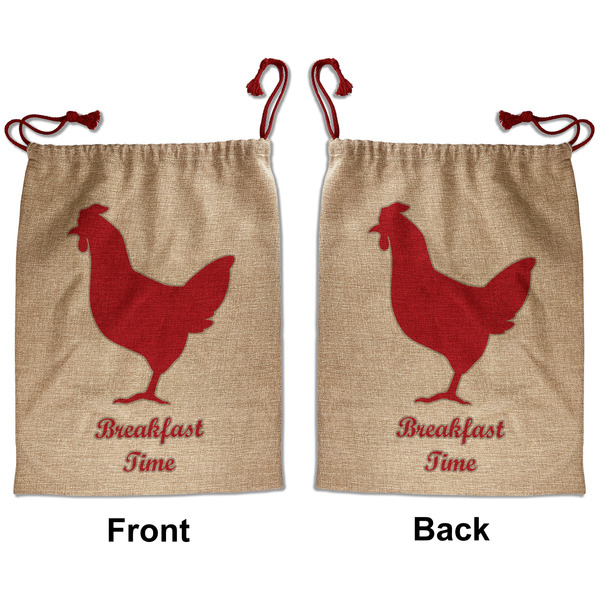 Barbeque Santa Bag - Front and Back