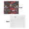Barbeque Security Blanket - Front & White Back View