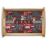 Barbeque Natural Wooden Tray - Small (Personalized)