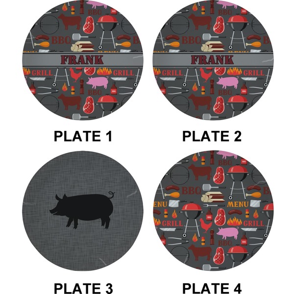 Barbeque Set of Appetizer / Dessert Plates (Approval)