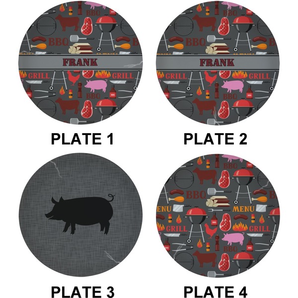 Barbeque Set of Lunch / Dinner Plates (Approval)