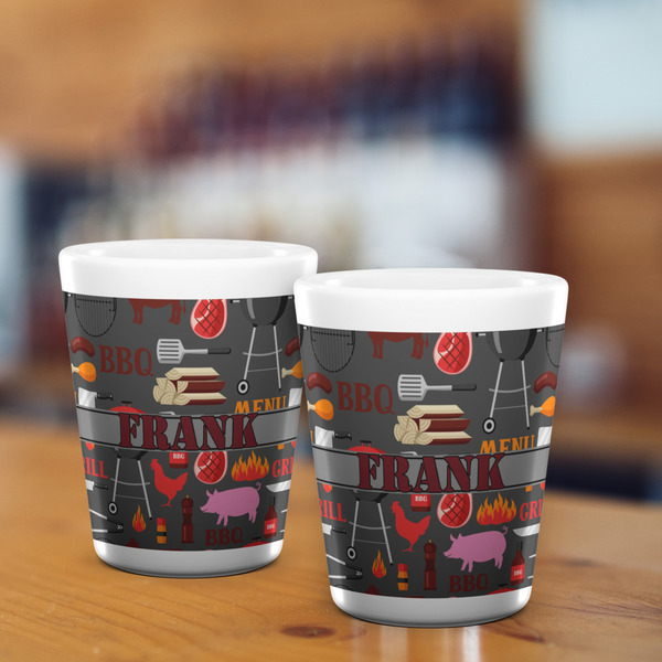 Barbeque Shot Glass - White - LIFESTYLE