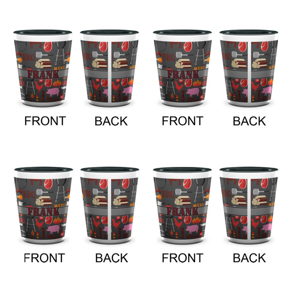 Barbeque Shot Glassess - Two Tone - Set of 4 - APPROVAL
