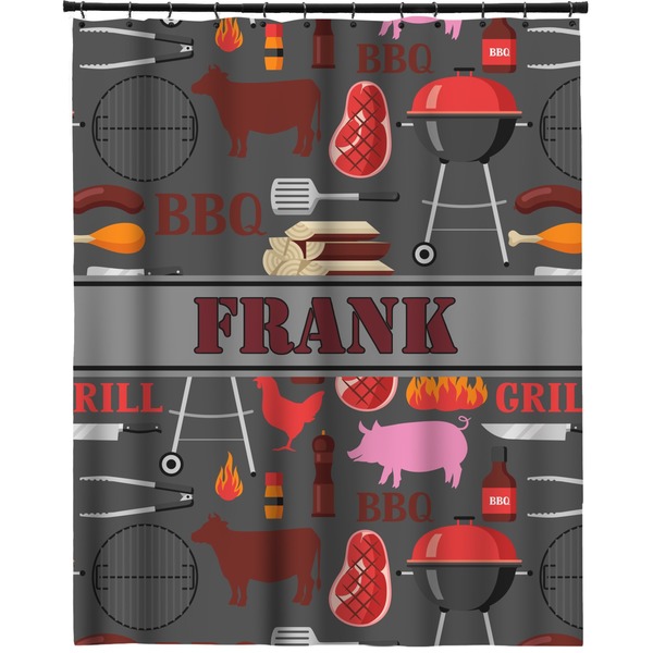 Custom Barbeque Extra Long Shower Curtain - 70"x84" (Personalized)