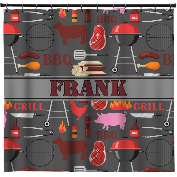 Custom Barbeque Shower Curtain (Personalized)