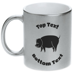 Barbeque Metallic Silver Mug (Personalized)
