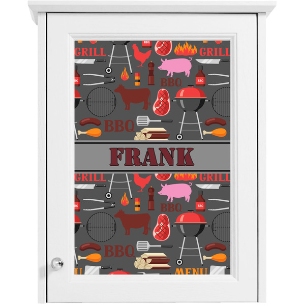 Barbeque Single White Cabinet Decal