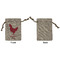 Barbeque Small Burlap Gift Bag - Front Approval