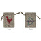 Barbeque Small Burlap Gift Bag - Front and Back