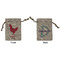 Barbeque Small Burlap Gift Bag - Front & Back (Personalized)