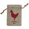 Barbeque Small Burlap Gift Bag - Front