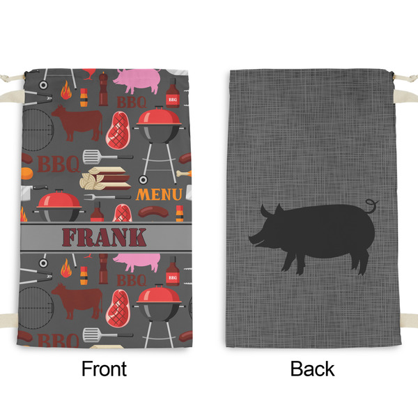 Barbeque Small Laundry Bag - Front & Back View