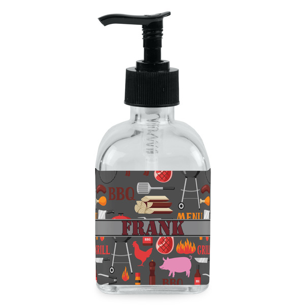 Custom Barbeque Glass Soap & Lotion Bottle - Single Bottle (Personalized)