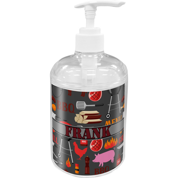 Custom Barbeque Acrylic Soap & Lotion Bottle (Personalized)