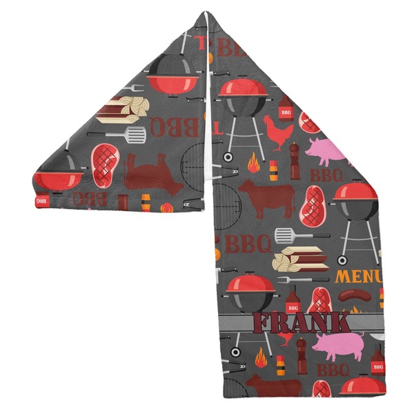 Barbeque Sports Towel Folded - Both Sides Showing