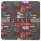 Barbeque Square Rubber Backed Coaster (Personalized)