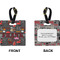 Barbeque Square Luggage Tag (Front + Back)