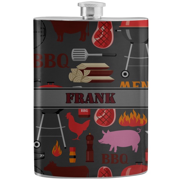 Custom Barbeque Stainless Steel Flask (Personalized)