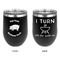Barbeque Stainless Wine Tumblers - Black - Double Sided - Approval