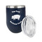 Barbeque Stainless Wine Tumblers - Navy - Single Sided - Alt View